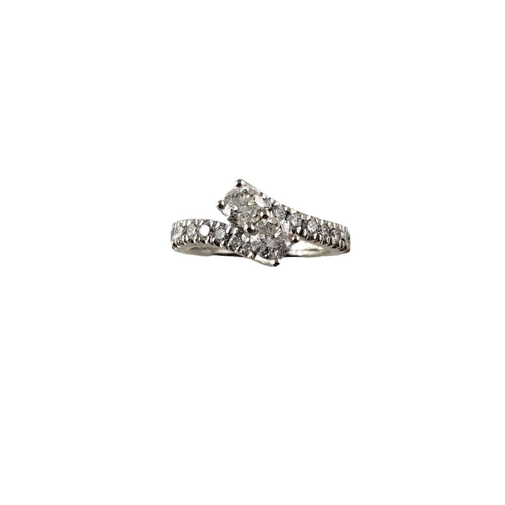 Ever Us 14K White Gold & Diamond Engagement Ring Size 7 JAGi Certified #13911